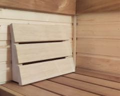 Topsauna Podhlavník do sauny - saunová opěrka hlavy - dřevěný polštář - Abachi