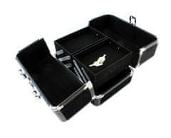 Rozkládací kufřík 25 x 17 x 17 cm - černý