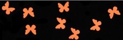 Nehtyprofi Motýlci na zdobení nehtů - neonově oranžová