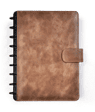 Kožený zápisník klasický - DELUXE, hnědá, linkovaný