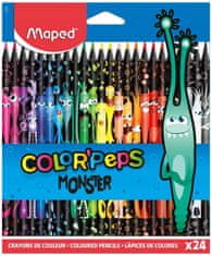 Maped Colorpeps Monster trojúhelníkové barevné tužky 24 barev