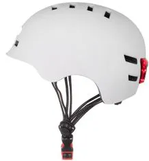 Bluetouch Bezpečnostní helma bílá s LED - M