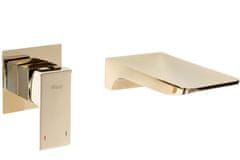 BPS-koupelny Podomítková umyvadlová baterie REA MASON BOX systém zlatá