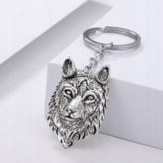 Pinets® Přívěsek na klíče stříbrný vlk