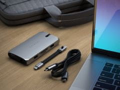 Satechi USB-C On-the-Go Multiport adaptér tmavě šedá