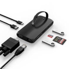 Satechi USB-C On-the-Go Multiport adaptér černá