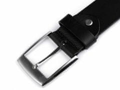 Kraftika 1ks (120 cm) černá pánský kožený pásek šíře 3,8 cm