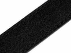 Kraftika 1ks (110 cm) černá pánský kožený pásek šíře 3,7 cm