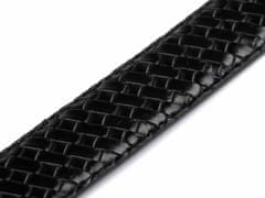 Kraftika 1ks (130 cm) černá pánský kožený pásek šíře 2,8 cm