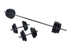 FitnessLine Nakládací činkový set - 55 kg