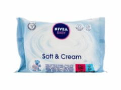 Nivea 20ks baby soft & cream, čisticí ubrousky