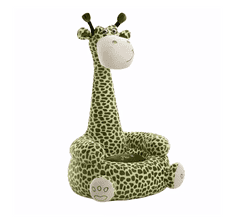 Dětské křeslo žirafa zelená