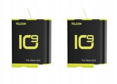TELESIN USB nabíječka 2x baterie pro GOPRO HERO 9 10 BLACK - Telesin