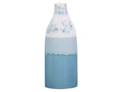 Beliani Květinová váza 30 cm bílo modrá CALLIPOLIS
