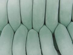 Beliani Dekorativní polštář 45 x 25 cm zelený PANARA