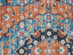 Beliani Koberec 60 x 200 cm modrý/oranžový MIDALAM