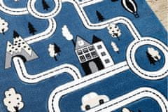Dywany Łuszczów Dětský kusový koberec Petit Town streets blue 120x170