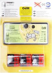 Format1 OdM+ baterie, Slyšitelný s regulací hlasitorsti odháněč na myši, plašič kun pro dům a chatu, 100 m2