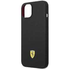 Ferrari FEHCP14SSIBK hard silikonové pouzdro iPhone 14 6.1" black Silicone Metal Logo
