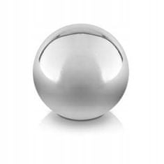 Polnix Dekorativní keramická koule 9 cm stříbrná