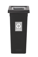 Plafor Odpadkový koš na tříděný odpad Fit Bin black 53 l, šedý - směsný odpad