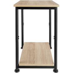 tectake Odkládací stolek Yonkers 38,5x30x51,5cm - Industrial světlé dřevo, dub Sonoma