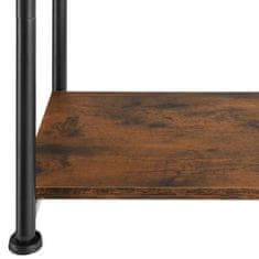 tectake Odkládací stolek Memphis 34x30x59cm - Industrial tmavé dřevo