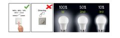 Diolamp  SMD LED žárovka matná Ball P45 7W/230V/E27/3000K/500Lm/230°/Step Dim