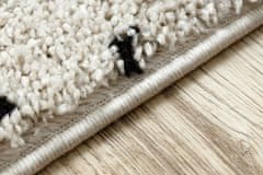 Dywany Łuszczów Kusový koberec Berber Syla B752 dots cream 80x150
