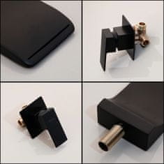 BPS-koupelny Podomítková umyvadlová baterie REA MASON BOX systém černá mat