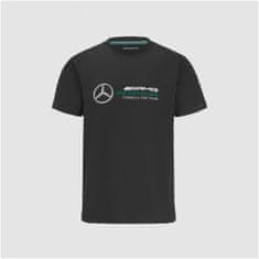 Mercedes-Benz triko AMG Petronas F1 dětské černo-bílo-tyrkysovo-šedé 128