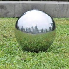 Petromila Zahradní fontána koule s LED nerezová ocel 20 cm