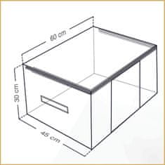 My Best Home Úložný box-organizér na lůžkoviny a oblečení, hnědá, 60x45x30 cm Mybesthome