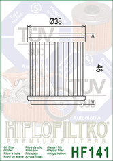 Hiflofiltro Olejový filtr HF141