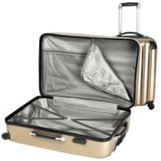 tectake Sada 3 pevných cestovních kufrů