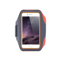 Mobilly sportovní neoprénové pouzdro na ruku pro telefony velikosti 6,4", oranžová