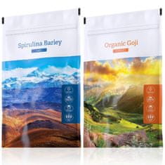 Energy Spirulina Barley tabs 200 tablet + Organic Goji powder 100 g