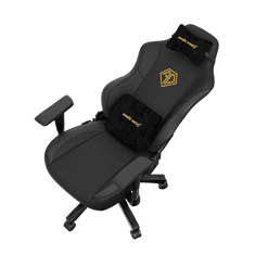Phantom 3 Premium Gaming Chair - L, černá/zlatá, PVC kůže