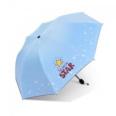 eCa PAR06 Skládací deštník 98 cm STAR světle modrý